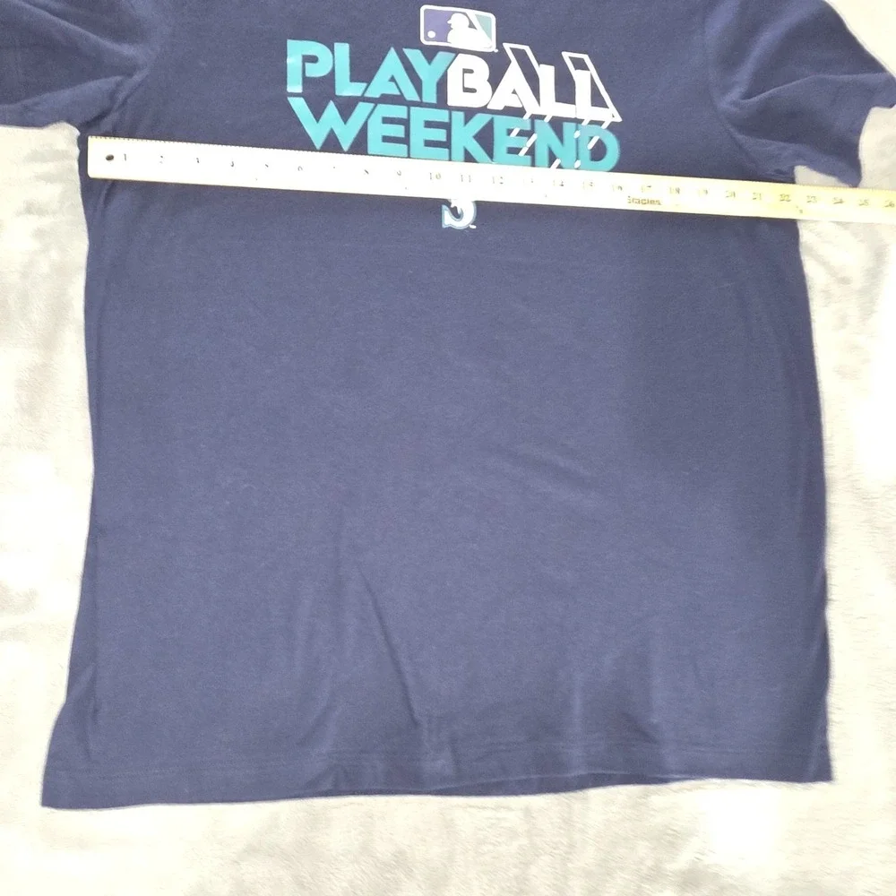 Seattle‎ Mariners Women's The Nike Tee Short Sleeve Navy Blue Size XL Baseball
